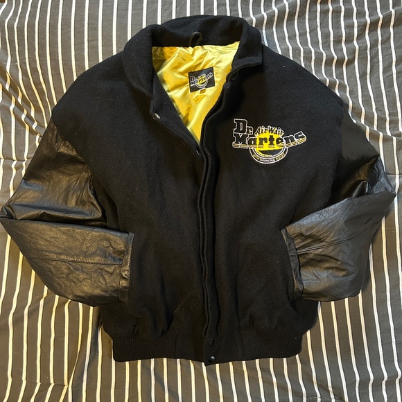 ❌SOLD❌Dr martens vintage wool and leather warm jacket coat size medium - Picture 2 of 8